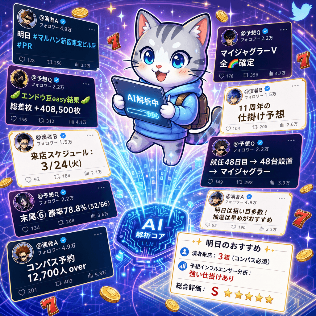 演者・予想インフルエンサーのツイート横断分析